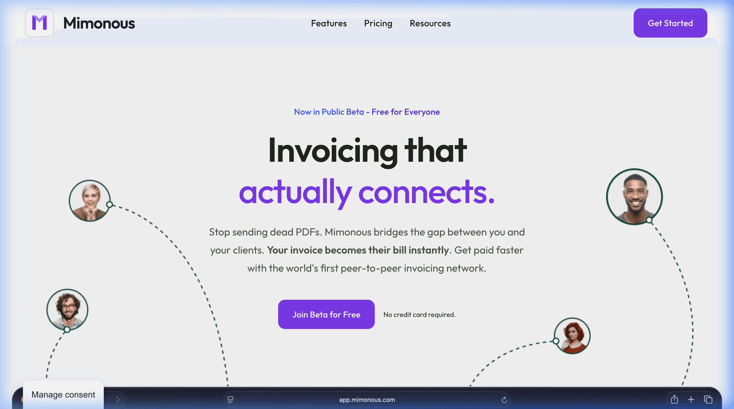 Mimonous — Invoicing SaaS